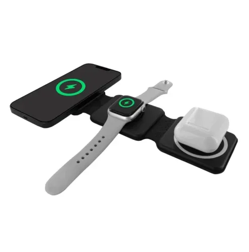 Base de Carga Inalámbrica 3 en 1 Plegable con MagSafe — Muvit